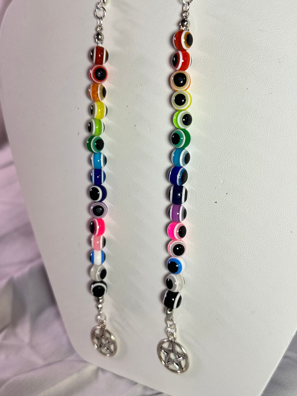 Major Rainbow Evil Eye Earrings