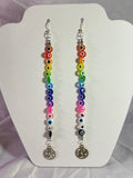 Minor Rainbow Evil Eye Earrings