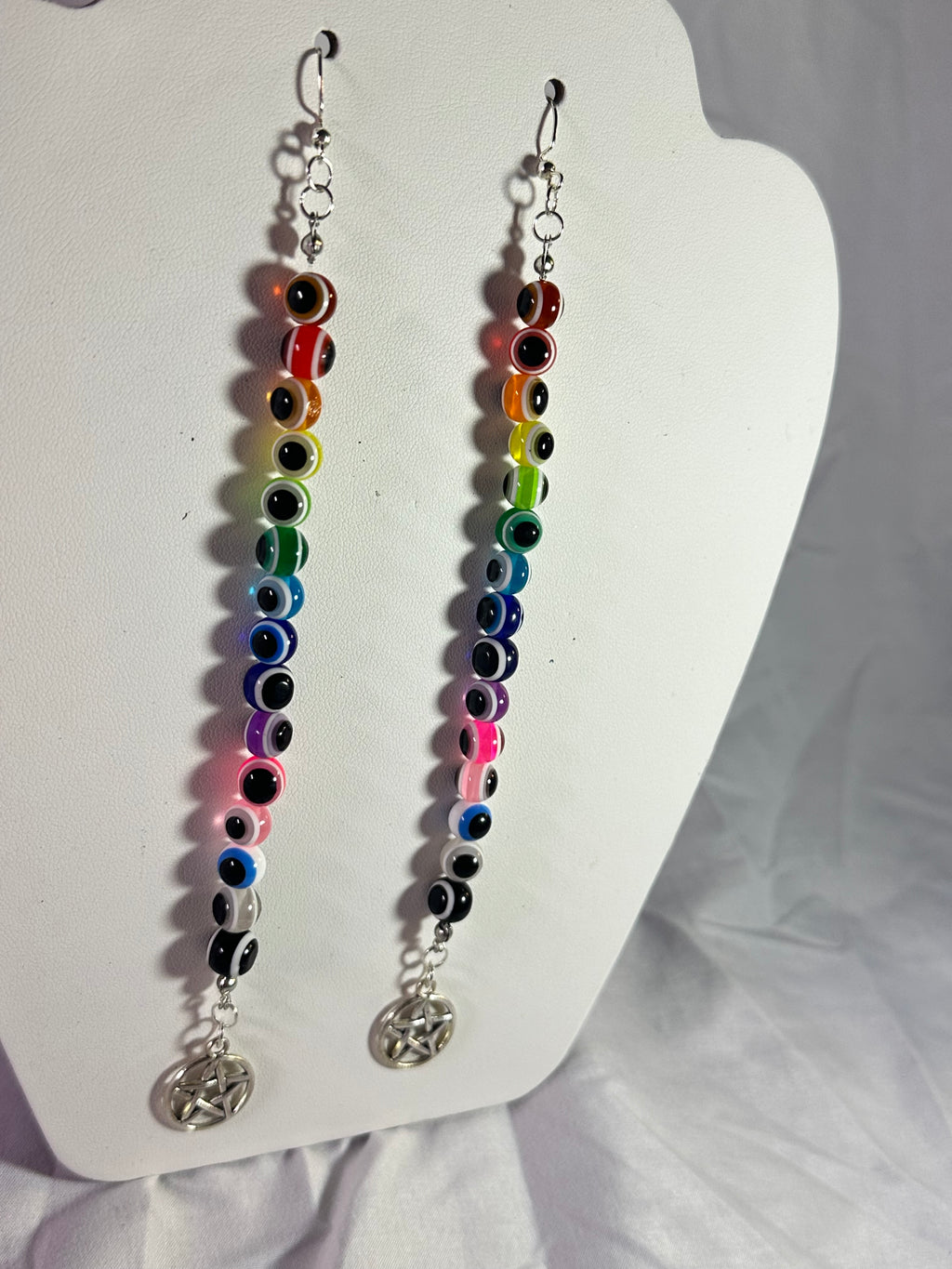 Major Rainbow Evil Eye Earrings