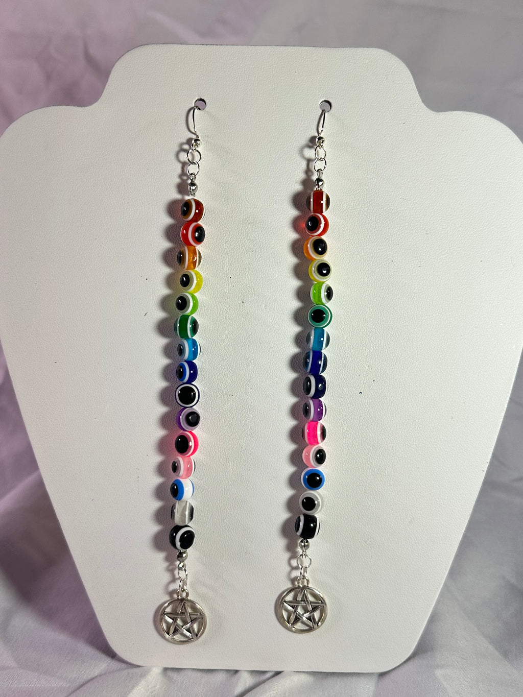 Major Rainbow Evil Eye Earrings
